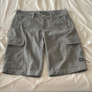 True Religion Gray Cargo Shorts